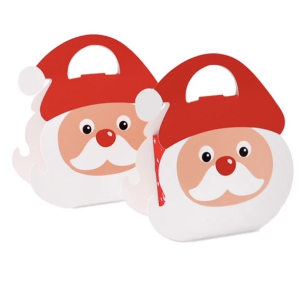 Túi đựng bánh có quai xách hình ông già Noel 19x17cm (10c)