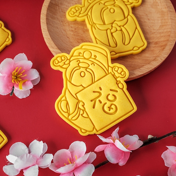 Set 5 khuôn cookie Thần Tài