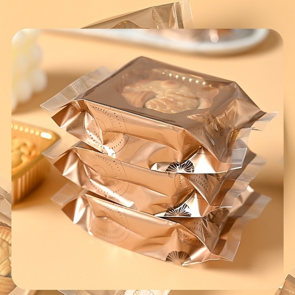 Túi trung thu Lá sen cá chép số 7.5 đựng bánh 63-75g (50c)