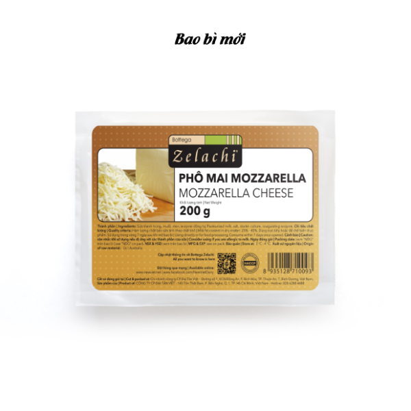 Phô mai bào Zelachi 200g