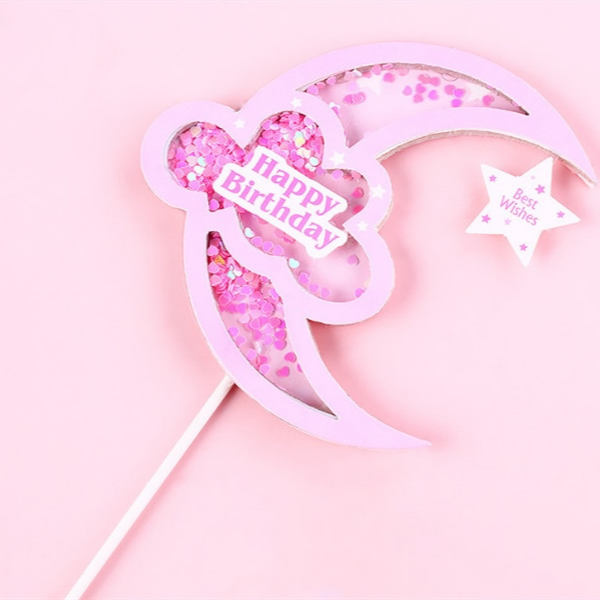 Que cắm trăng mây kim tuyến hồng