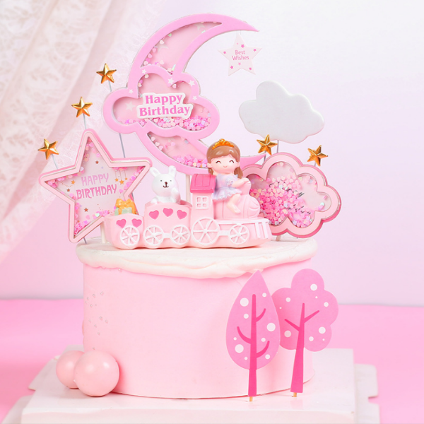 Que cắm trăng mây kim tuyến hồng