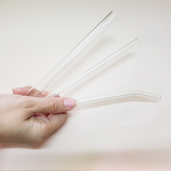 Set 3 ống hút thủy tinh kèm cọ rửa túi đựng