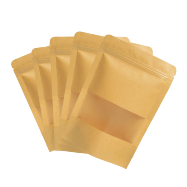 Set 5 Túi zip kraft 12x19cm (1 mặt)