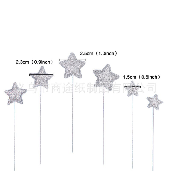 Set que cắm giấy khinh khí cầu số 1 nhũ xanh