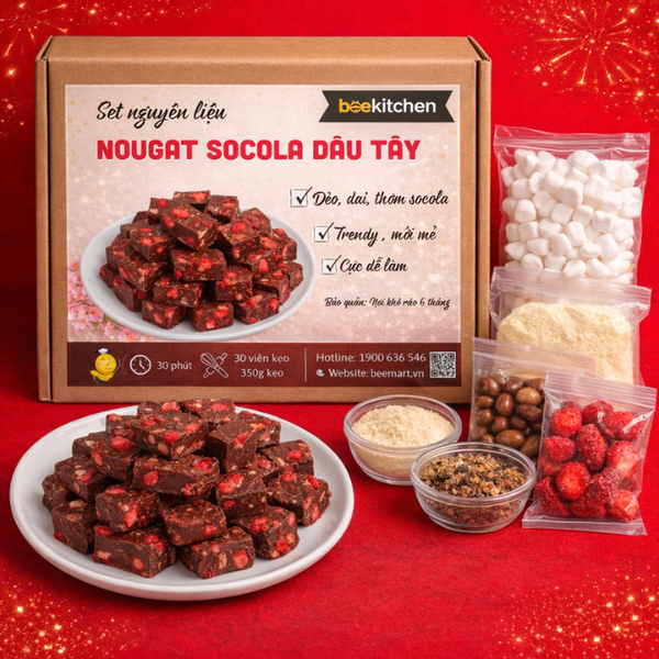 [SNL] Nougat Socola dâu tây