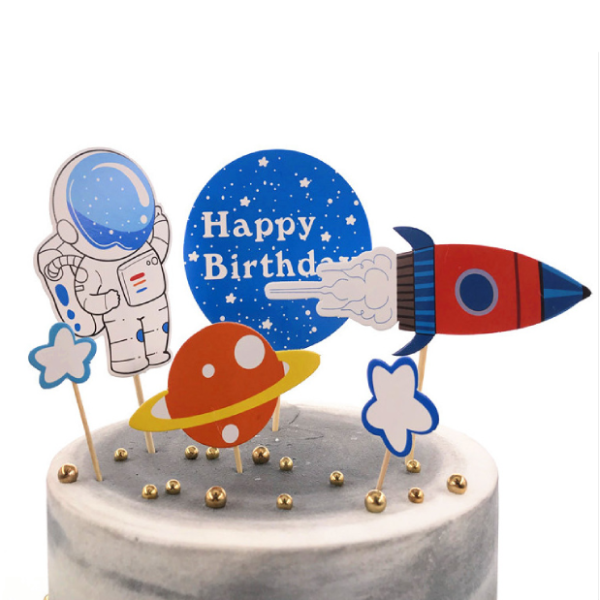 Set que cắm HPBD vũ trụ xanh