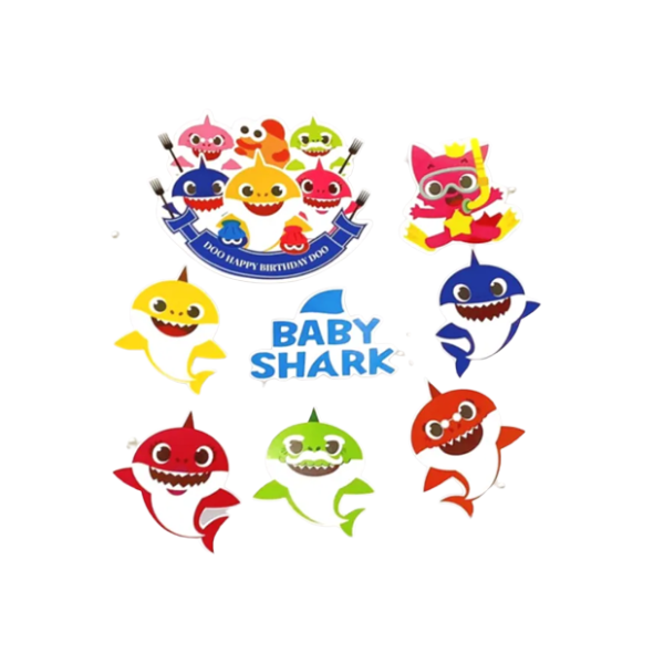 Set que cắm trang trí Baby Shark