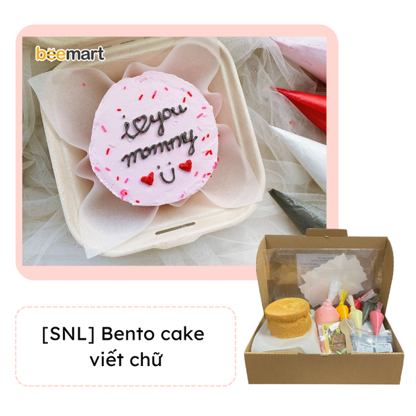 [SNL] Trang trí Bento cake viết chữ