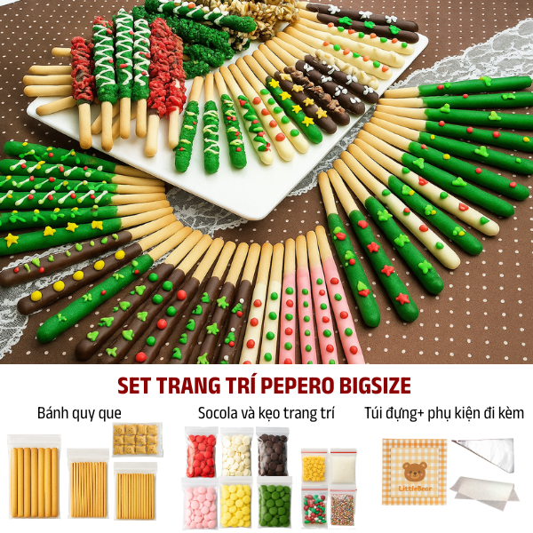 [SNL] Trang trí Bánh quy que Pepero Bigsize (nhiều loại bánh)