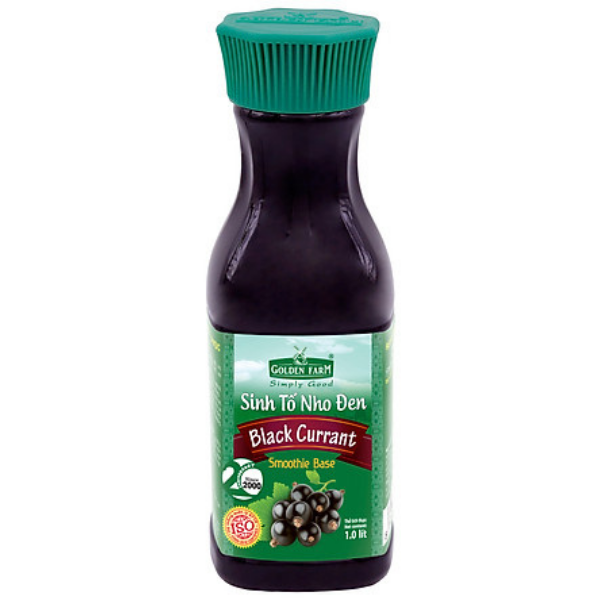 Sinh tố Nho đen nguyên chất Golden Farm 1L