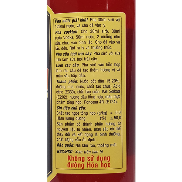 Siro Dâu Golden Farm 520ml