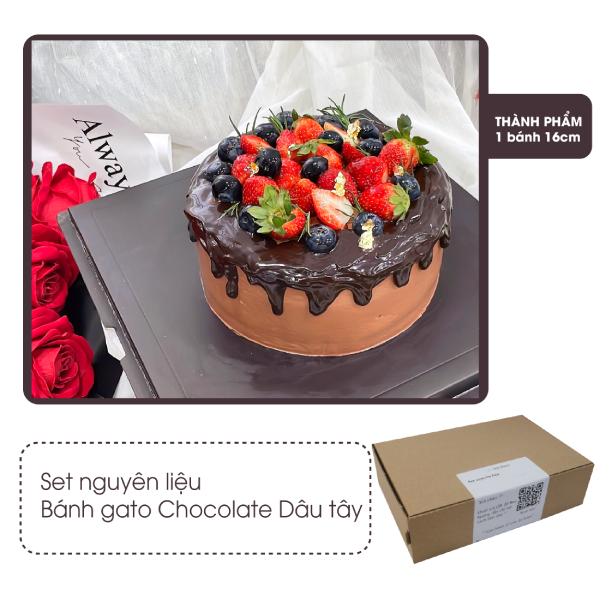 [SNL] Bánh gato Chocolate Dâu tây