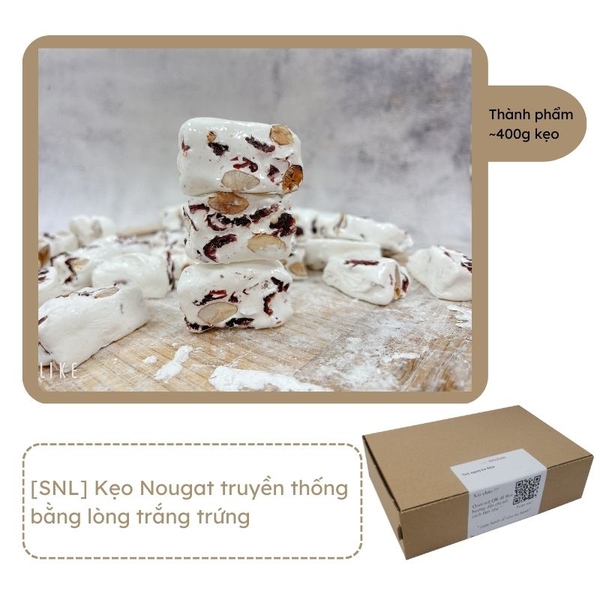 [SNL] Kẹo nougat lòng trắng trứng