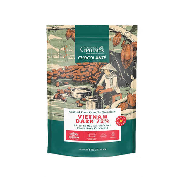 Socola đen nguyên chất 72% 1kg