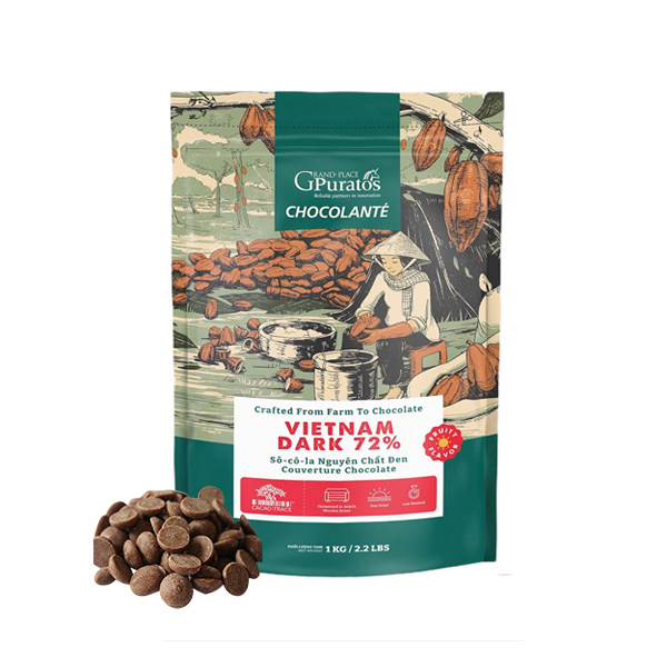 Socola đen nguyên chất 72% 1kg