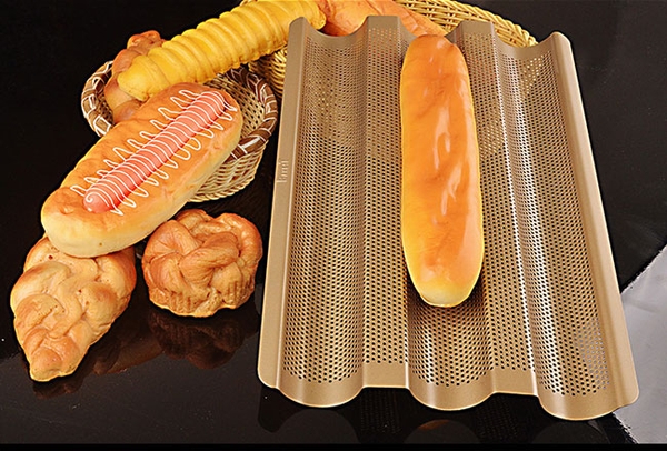 Khay nướng bánh mỳ 3 rãnh cao cấp