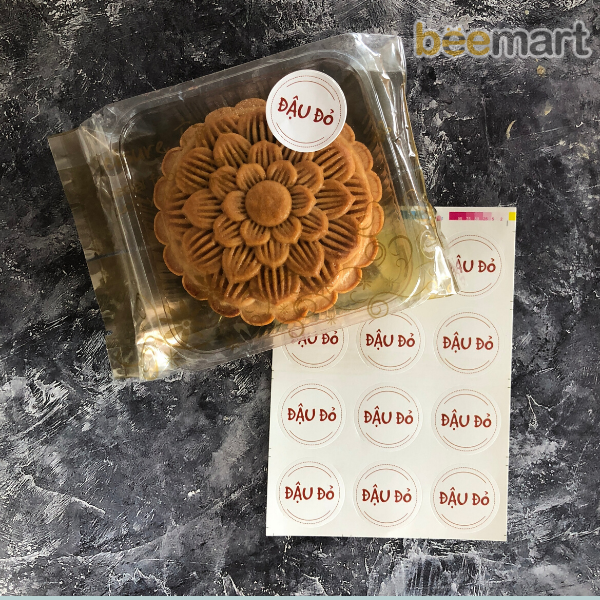 Tem dán nhân đậu đỏ (12c)