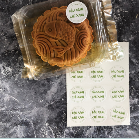 Tem dán nhân đậu xanh chè xanh (12c)