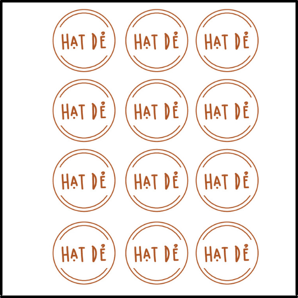 Tem dán nhân hạt dẻ (12c)
