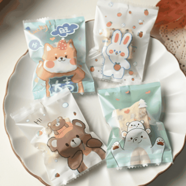 Túi đựng cookies thỏ cà rốt 7*10 (20c)