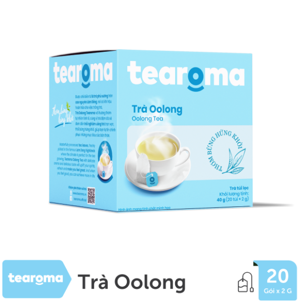 Trà ô long túi lọc Tearoma (20 gói x 2g)