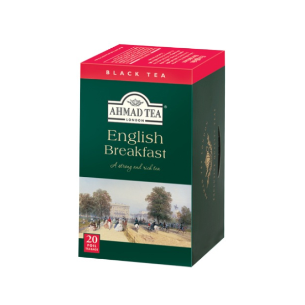 Trà túi lọc English Breakfast  Ahmad  40g (20 túi x2g)
