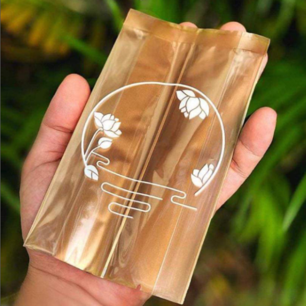 Túi trung thu Sen số 11 đựng bánh 250gr (100c)