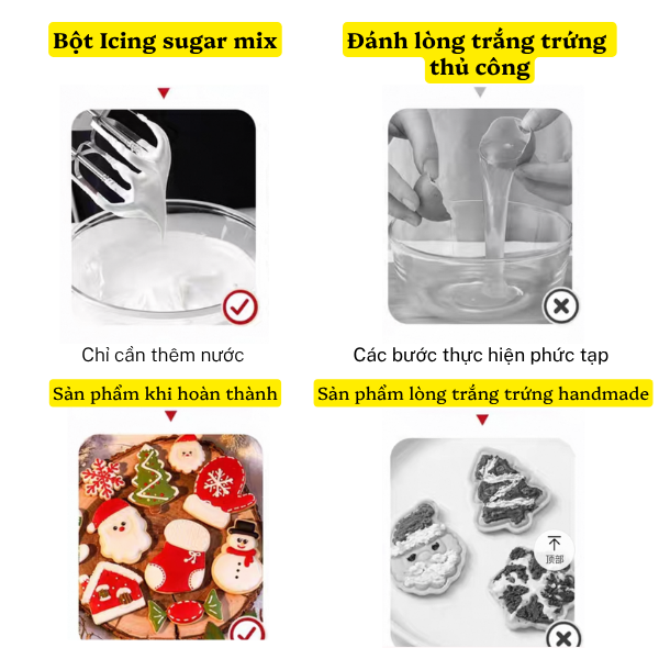 Bột trộn sẵn đường icing 200g