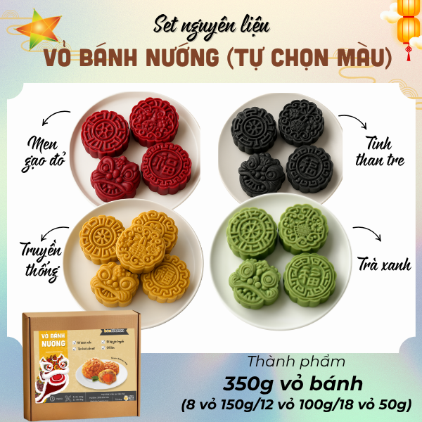 [SNL] Vỏ bánh nướng 350g (chọn màu vỏ)