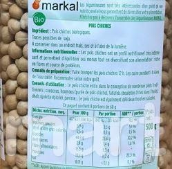 Đậu gà hữu cơ Markal 500g