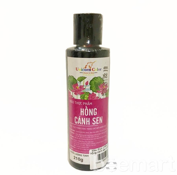 Màu thực phẩm màu hồng cánh sen Unicorn 210g