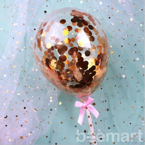 Que cắm bóng bay vàng