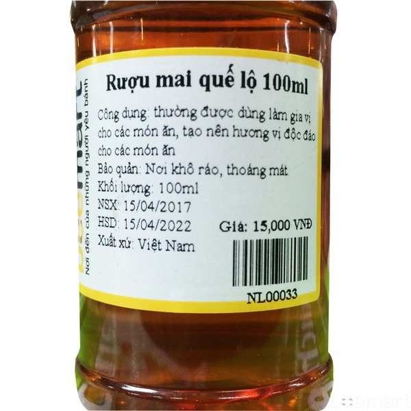 Rượu mai quế lộ 100ml