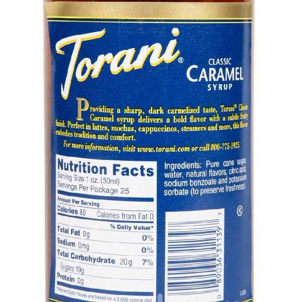 Siro caramel torani 750ml