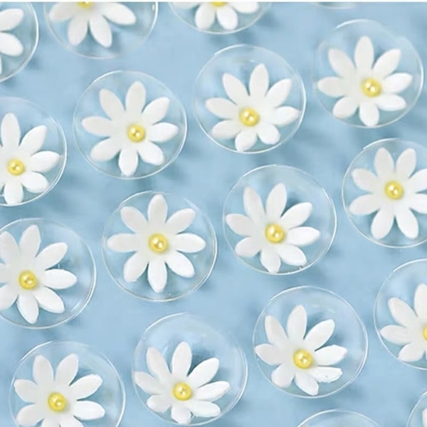 Kẹo trang trí hình hoa 8 cánh trắng