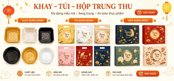 Khay, Túi, Hộp trung thu