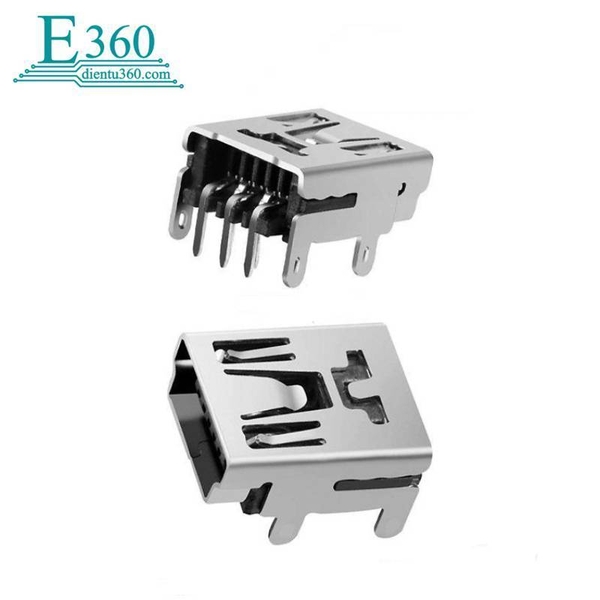CỔNG USB MINI CẮM CHÂN CONG (5PCS) Điện Tử 360(E360)