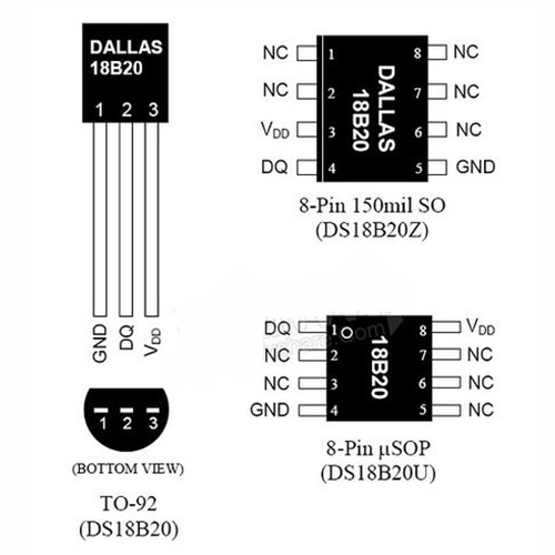 IC ĐO NHIỆT ĐỘ DALLAS 18B20 Điện Tử 360(E360)