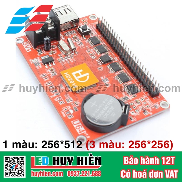 HD U64, Card HD U64, CPU HD U64, mạch điều khiển module led HD U64 ...