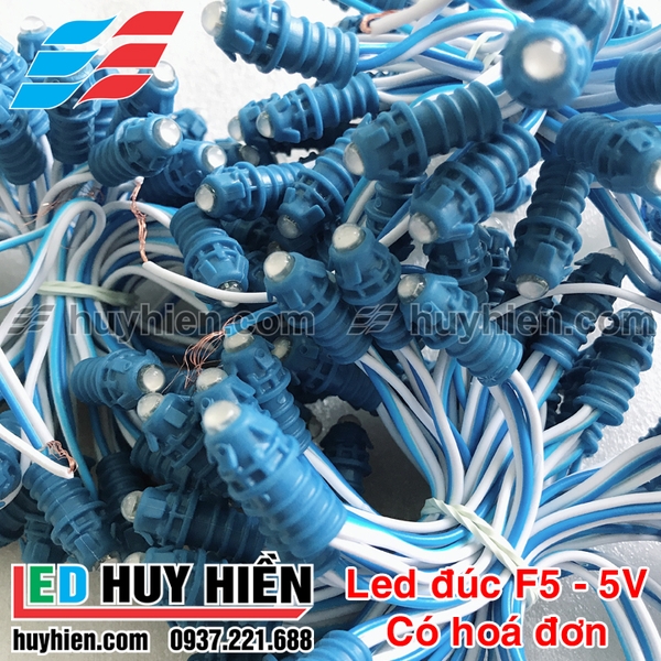 led đúc F5 bọc nhựa 9mm màu xanh dương, led đúc f5 9mm xanh dương ...