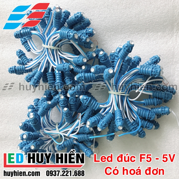 led đúc F5 bọc nhựa 9mm màu xanh dương, led đúc f5 9mm xanh dương ...