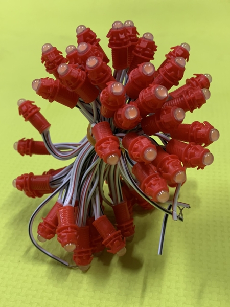 Led đúc F5 12v màu hồng | Led quấn cây | Led trang trí huyhien.vn