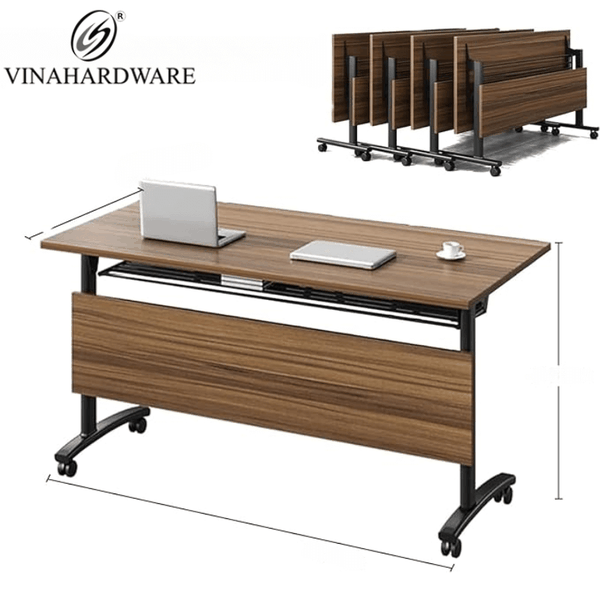 Bàn Hội Nghị, Bàn Họp, Bàn Huấn Luyện Gấp Gọn Có Yếm Che Di Động Vinhardware