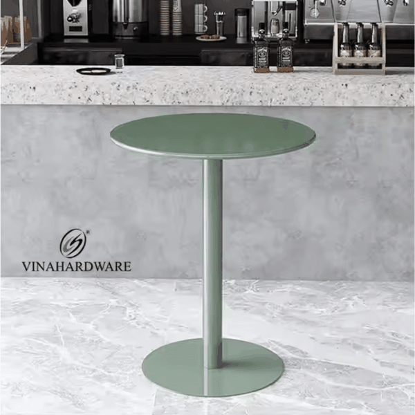 Bàn Bar Tròn Cao 1050cm Mặt Bàn Thép Sơn Tĩnh Điện Vinahardware