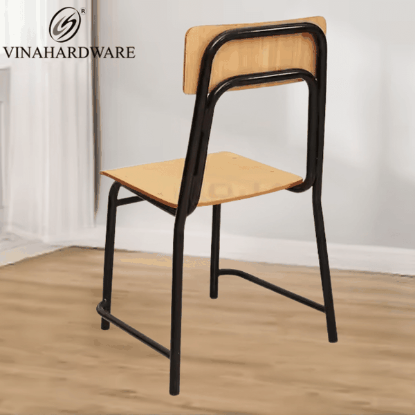 Ghế Học Sinh Lưng Tựa Gỗ Có Thể Xếp Chồng Vinahardware Nội Thất Trường Học Cao Cấp