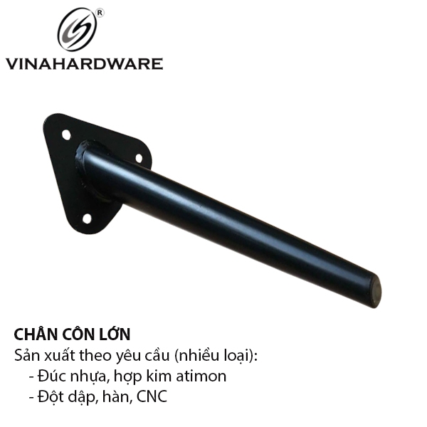 Chân côn bàn ghế Vinahardware côn ống phi 42mm