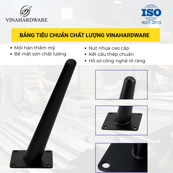 Chân côn nghiêng bàn ghế sofa Mã 2102.2.11006 | Vinahardware