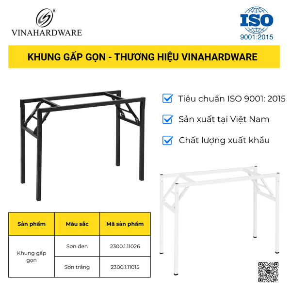Khung Bàn Gấp Xếp Gọn – Mã 2300.1.11026 | Vinahardware