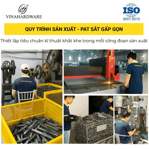 Pát Gấp Gọn Inox 201 Vinahardware – Mã 1603.1.10280